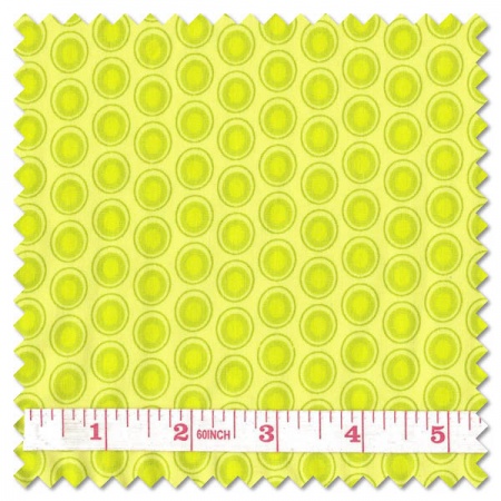 Oval Elements - green apple (per 1/4 metre)