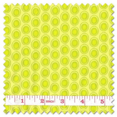 Oval Elements - green apple (per 1/4 metre)