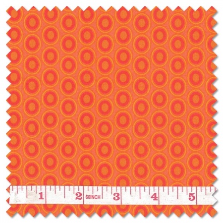Oval Elements - tangerine tango (per 1/4 metre)