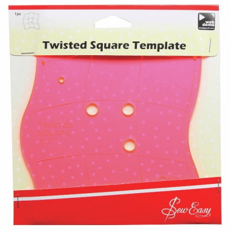 Twisted square template