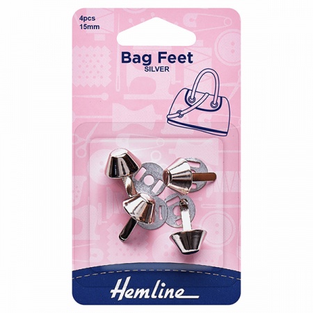 Bag feet - 15mm base nails silver