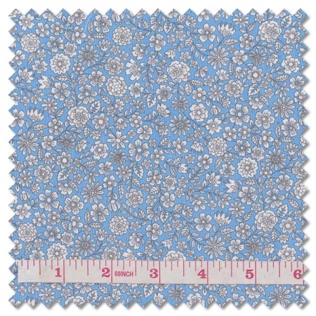 Country Cuttings - flora blue (per 1/4 metre)