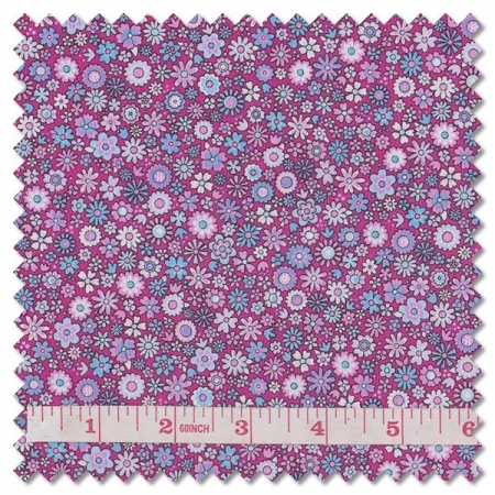 Country Cuttings - blooms pink (per 1/4 metre)