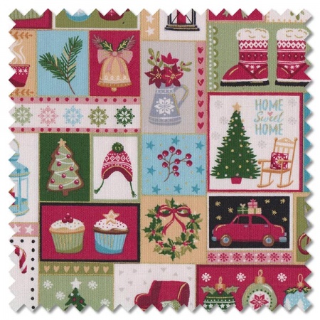 Cosy Home Christmas - montage (per 1/4 metre)