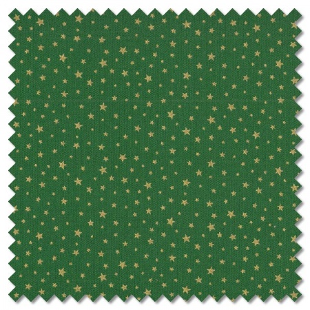 Christmas Essentials - star green (per 1/4 metre)