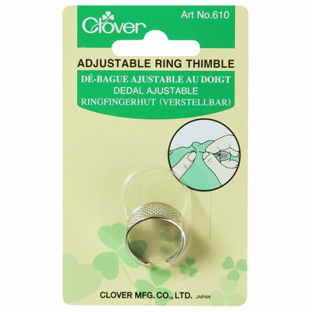 Clover adjustable ring thimble