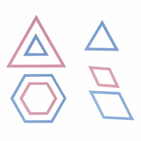 Patchwork templates (triangle/hexagon)