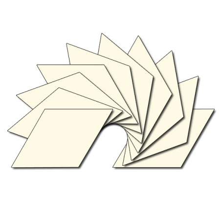 Diamond fabric charm packs - plain cream