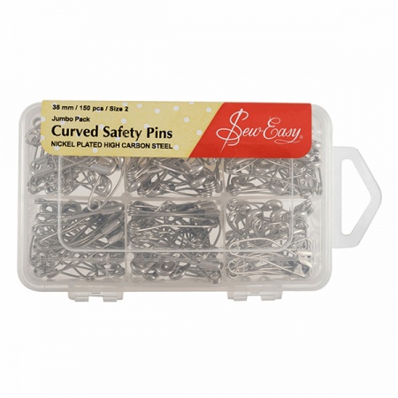 Curved safety pins jumbo pack - 38mm