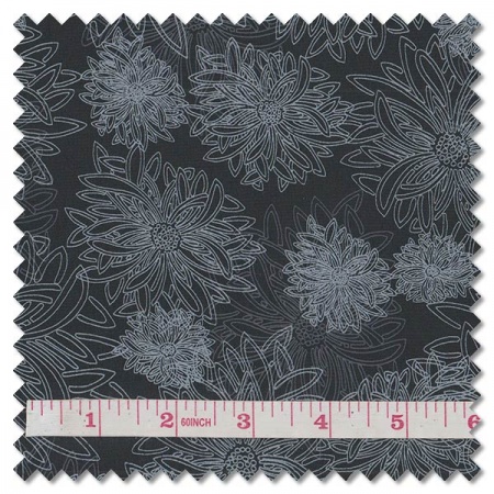 Floral Elements - moonlight (per 1/4 metre)