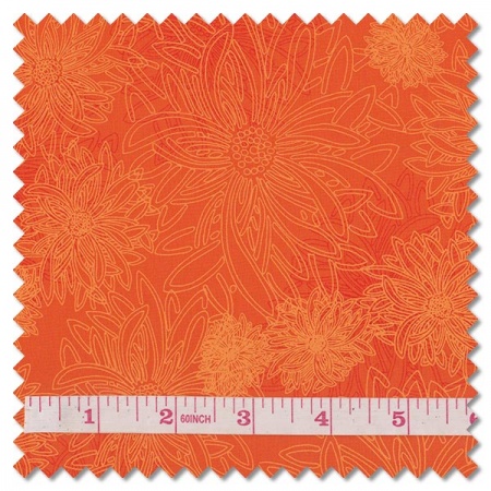 Floral Elements - orangine (per 1/4 metre)