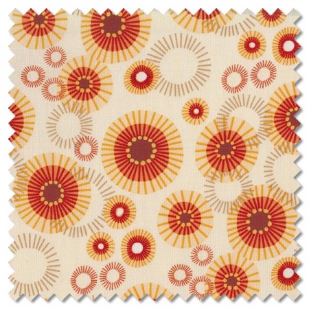 Forest Frolic - mod indian blanket cream (per 1/4 metre)