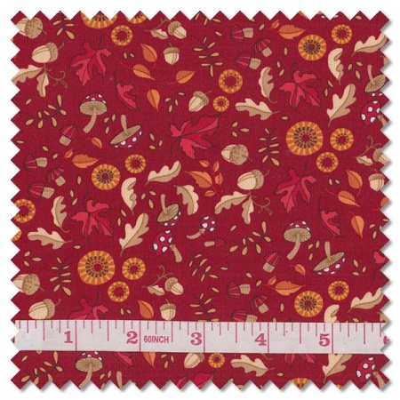 Forest Frolic - little fall fling cinnamon (per 1/4 metre)