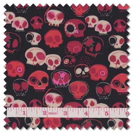 Forest Whispers - skulls (per 1/4 metre)