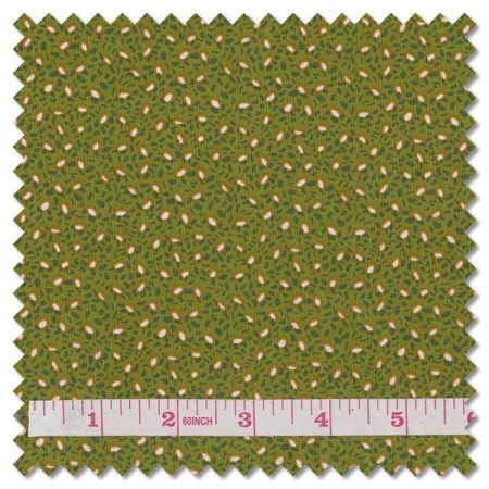 Forward to the Past - corn and beans forest green (per 1/4 metre)
