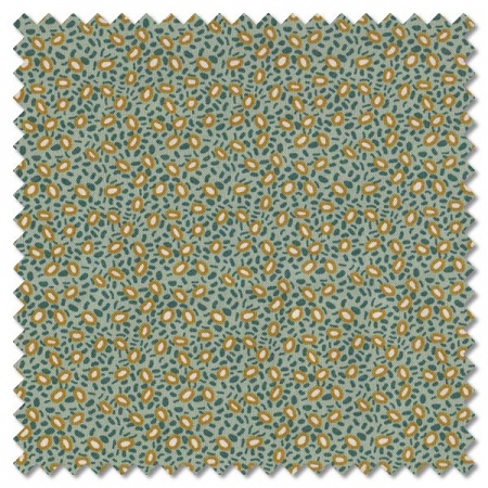 Forward to the Past - corn and beans glacier blue (per 1/4 metre)