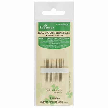 Clover gold eye quilting needles