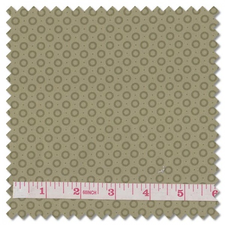 Grandma's Quilts - flower dot green (per 1/4 metre)