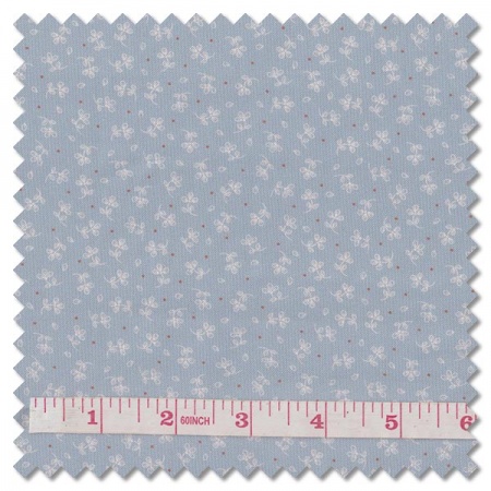 Grandma's Quilts - small flowers on blue (per 1/4 metre)