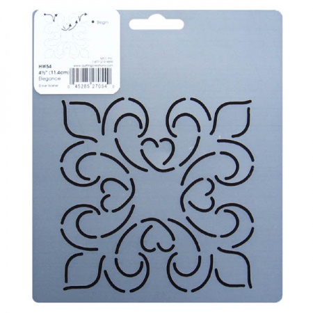 HW54 Elegance block quilting stencils 4.5 inch