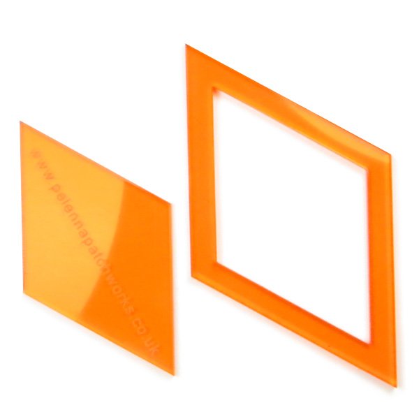 2 inch acrylic diamond patchwork templates Pelenna Patchworks