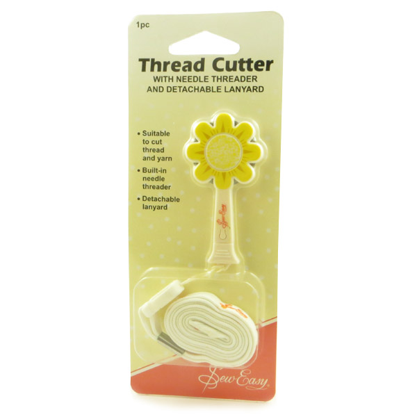 Daisy thread cutter & needle thread with detachable lanyard