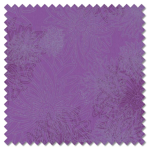 Art Gallery Fabrics Floral Elements FE512 iris patchwork fabric