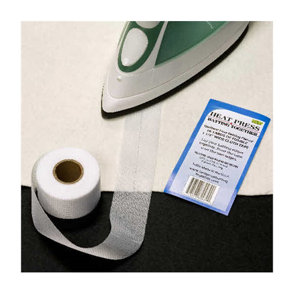 Heat Press batting together wadding seam tape