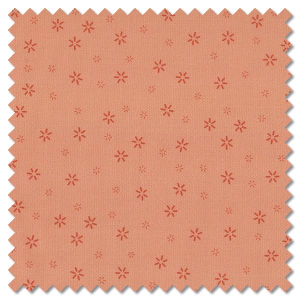 008O blossoms tangerine Andover Fabrics Plain and Simple
