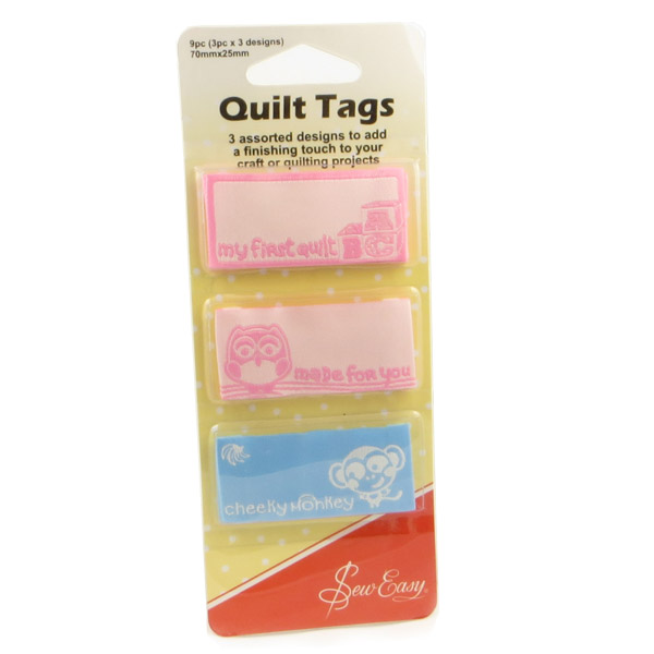 Sew Easy Quilt tags baby Quilt labels baby