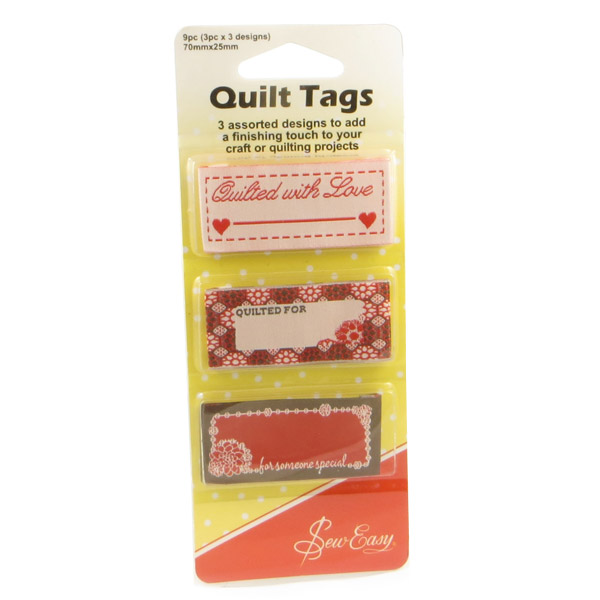 Sew Easy Quilt tags - quilters | Quilt labels - quilters