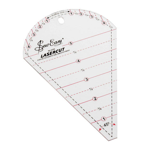 SEW EASY MULTI SIZE 45 DEGREE DIAMOND TEMPLATE PATCHWORK QUILTING RULER Bnew