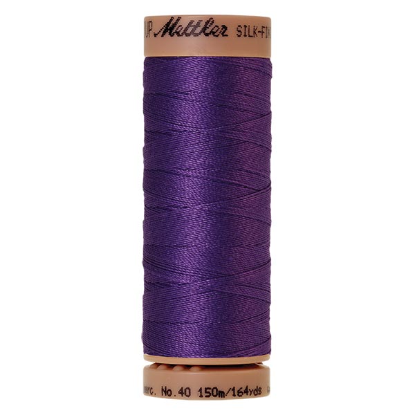 0030 Iris blue Mettler Silk Finish Cotton 40 quilting thread, 150m