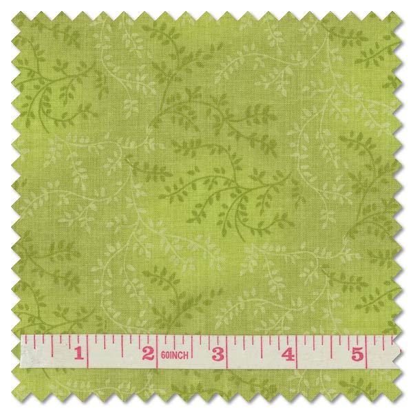 108 inch extra wide quilt backing fabric - tonal vineyard light green