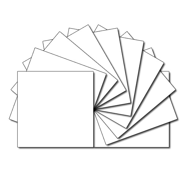 Plain white square fabric charm packs Plain white fabric squares