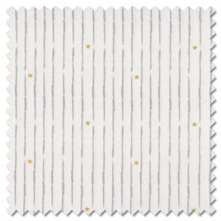 Little Ducklings - broken star stripe white (per 1/4 metre)