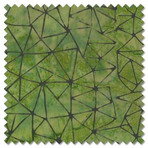 Malibu Batiks - triangles lime zest (per 1/4 metre)