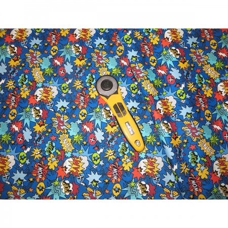 Monster Mash - pow blue (per 1/4 metre)