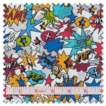 Monster Mash - pow white (per 1/4 metre)