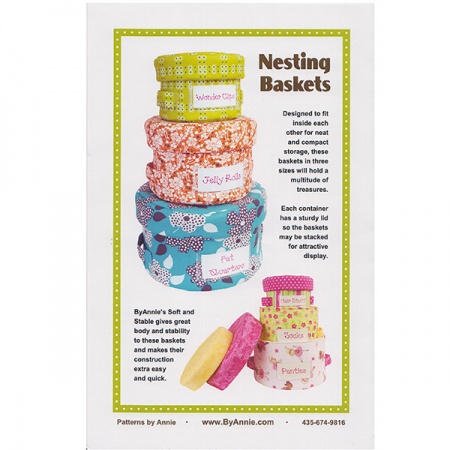 By Annie Nesting Baskets bag pattern