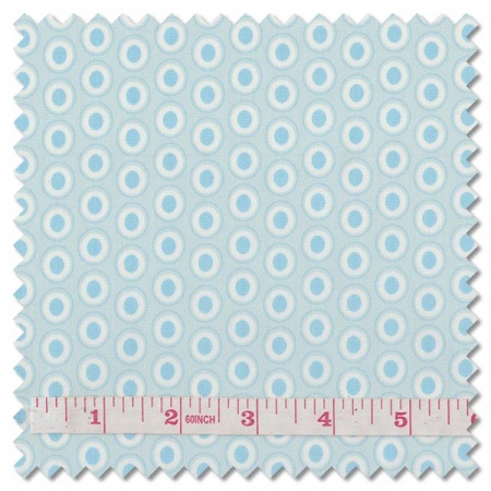 Oval Elements - powder blue (per 1/4 metre)