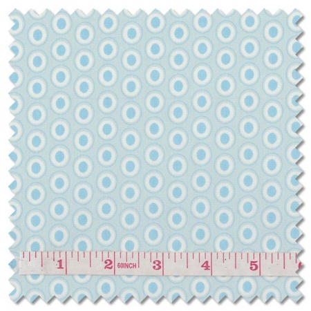 Oval Elements - powder blue (per 1/4 metre)