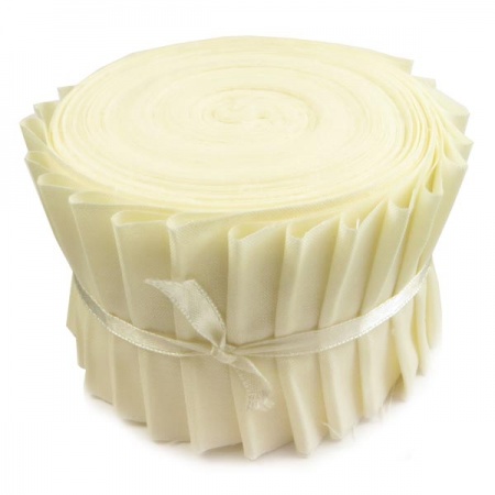 Plain ivory strip roll