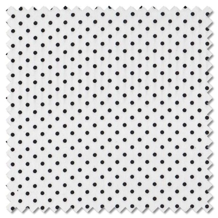 Spot On - WX black spot on white (per 1/4 metre)