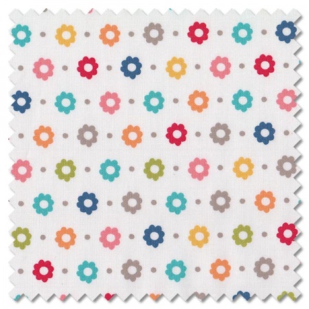Simply Delightful - petal off white (per 1/4 metre)