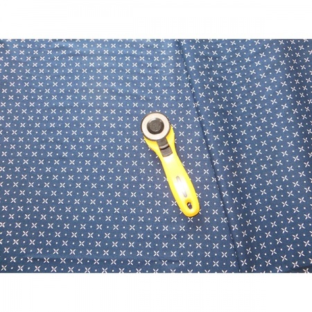 Simply Delightful - orange peel nautical blue (per 1/4 metre)