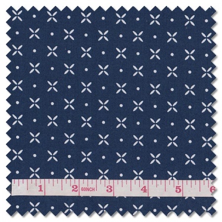 Simply Delightful - orange peel nautical blue (per 1/4 metre)
