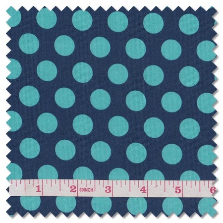 Simply Delightful - dots nautical blue (per 1/4 metre)