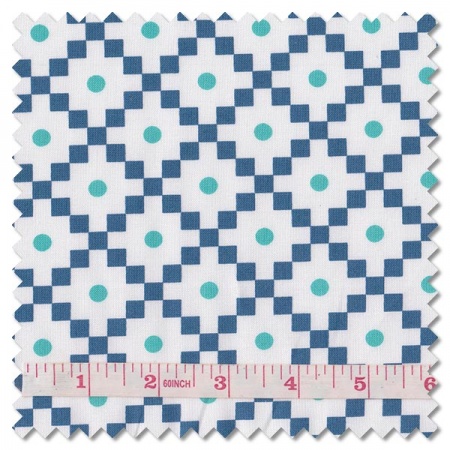 Simply Delightful - journey nautical blue (per 1/4 metre)