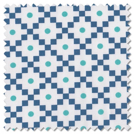 Simply Delightful - journey nautical blue (per 1/4 metre)